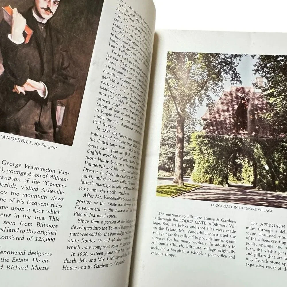 1979 Biltmore House & Gardens Brochure Visitor Guide Asheville North Carolina